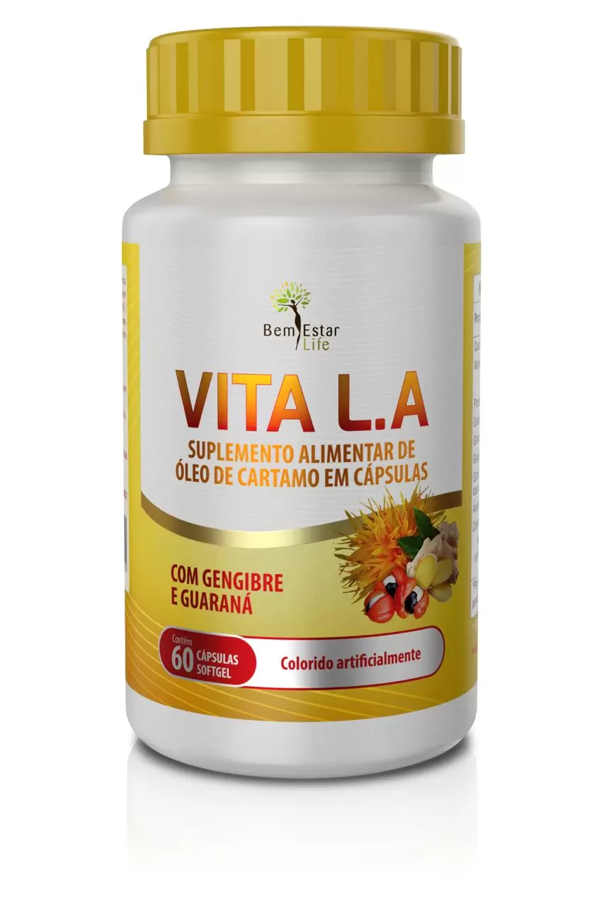 VITA L.A - Óleo de Cartamo, Gengibre e Guarana 